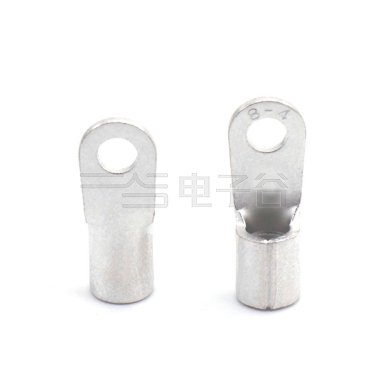 O形无绝缘端子 镀锡 螺栓孔径4.3 接线8mm²(8AWG)